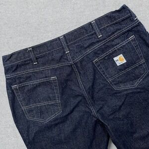 Carhartt FR Work Jeans Men's 38x32 Blue Denim Flame Resistant 100% Cotton 280-83